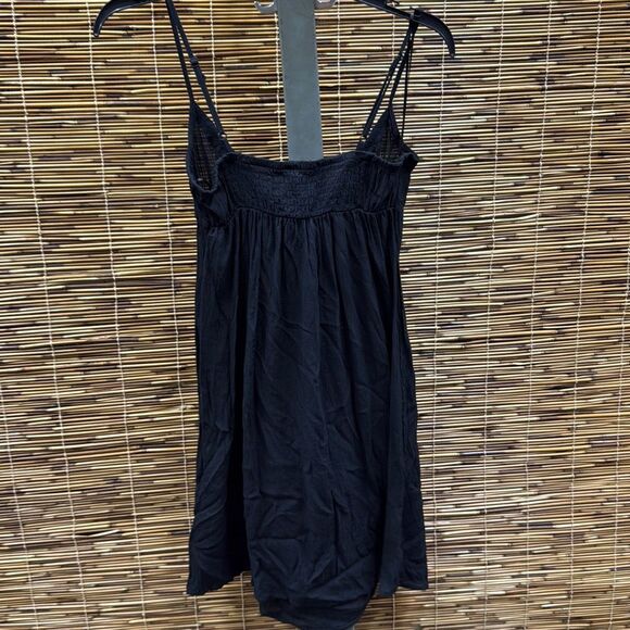 Hippie Rose Juniors' Spaghetti-Strap Satin Dress - Black Size L - Picture 3 of 3